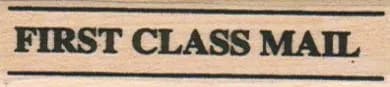 First Class Mail 3/4 x 2 3/4-0