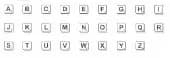 Scrabble Alphabet Medium Unmounted-0