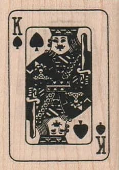 King Of Spades 1 3/4 x 2 1/4-0