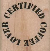 Certified Coffee Lover 1 1/2 x 1 1/2-0