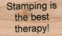 Stamping Is The Best Therapy 1 x 1 1/4-0