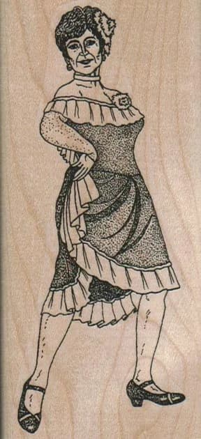 Lady Showing Leg 2 x 4 1/4-0