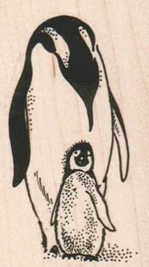 Baby Penguin And Parent 1 3/4 x 2 3/4-0