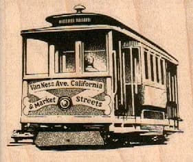 Van Ness Ave California Street Car 3 x 2 1/2-0