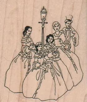 Christmas Carolers 2 x 2 1/4-0