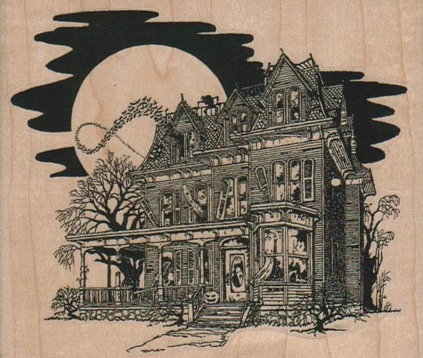 Haunted House 4 1/4 x 3 1/2-0