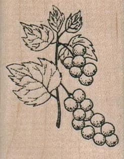 BlueBerries & Leaves 1 3/4 x 2 1/4-0