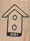 Birdhouse With Plain Roof 3/4 x 1-0