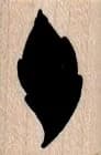 Leaf Silhouette Facing Left 3/4 x 1-0