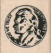 Nickel Coin 1 1/4 x 1 1/4-0