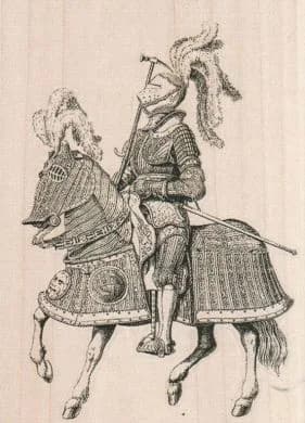 Knight On Horse 4 x 5 1/2-0
