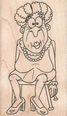 Lady In Chair 2 1/4 x 3 3/4-0