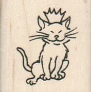 Cat In Crown 1 1/4 x 1 1/4-0