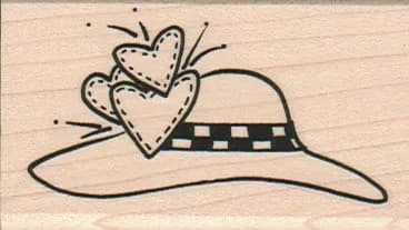 Heart Trio Hat 1 1/2 x 2 1/2-0