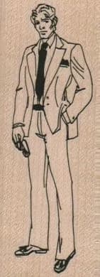 Man In Suit 1 1/2 x 3 3/4-0