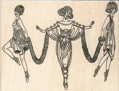 Three Dancing Ladies 4 x 3-0
