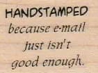 Handstamped Because 1 1/4 x 1 1/2-0