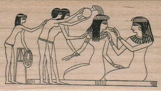 Egyptian Bathing Maiden 2 1/4 x 3 3/4-0