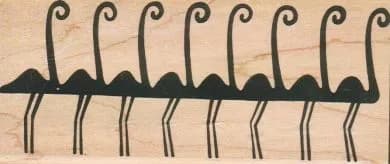Egyptian Flamingos 2 3/4 x 6-0