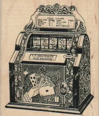 Holtz Slot Machine 3 1/4 x 3 3/4-0