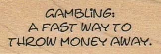Gambling: A Fast Way To Throw 1 x 2 1/4-0