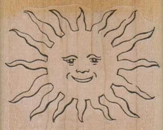 Smiling Sun 2 1/4 x 1 3/4-0