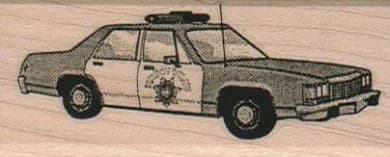 Police Car 1 1/4 x 2 3/4-0