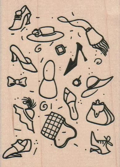 Background Of Fashion Accessories 2 3/4 x 3 3/4-0