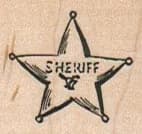 Sheriff Badge 1 1 /4 x 1-0