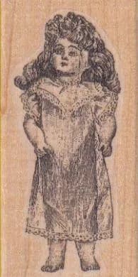 Doll With Long Hair 1 1/2 x 2 3/4-0
