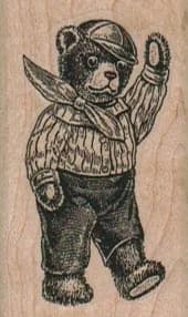 Teddy Bear Waving 1 1/4 x 2-0