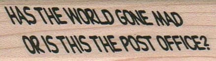 Has The World Gone Mad 1 x 3-0
