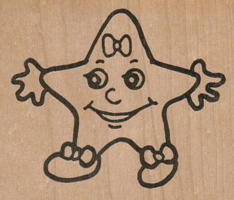 Star With Bow 3 1/4 x 2 3/4-0