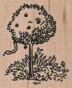 Apple Tree With Snake 1 3/4 x 2-0