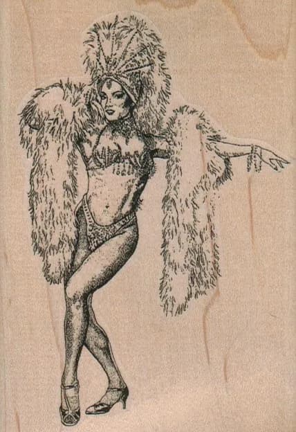 Showgirl With Arm Out 3 x 4 1/4-0