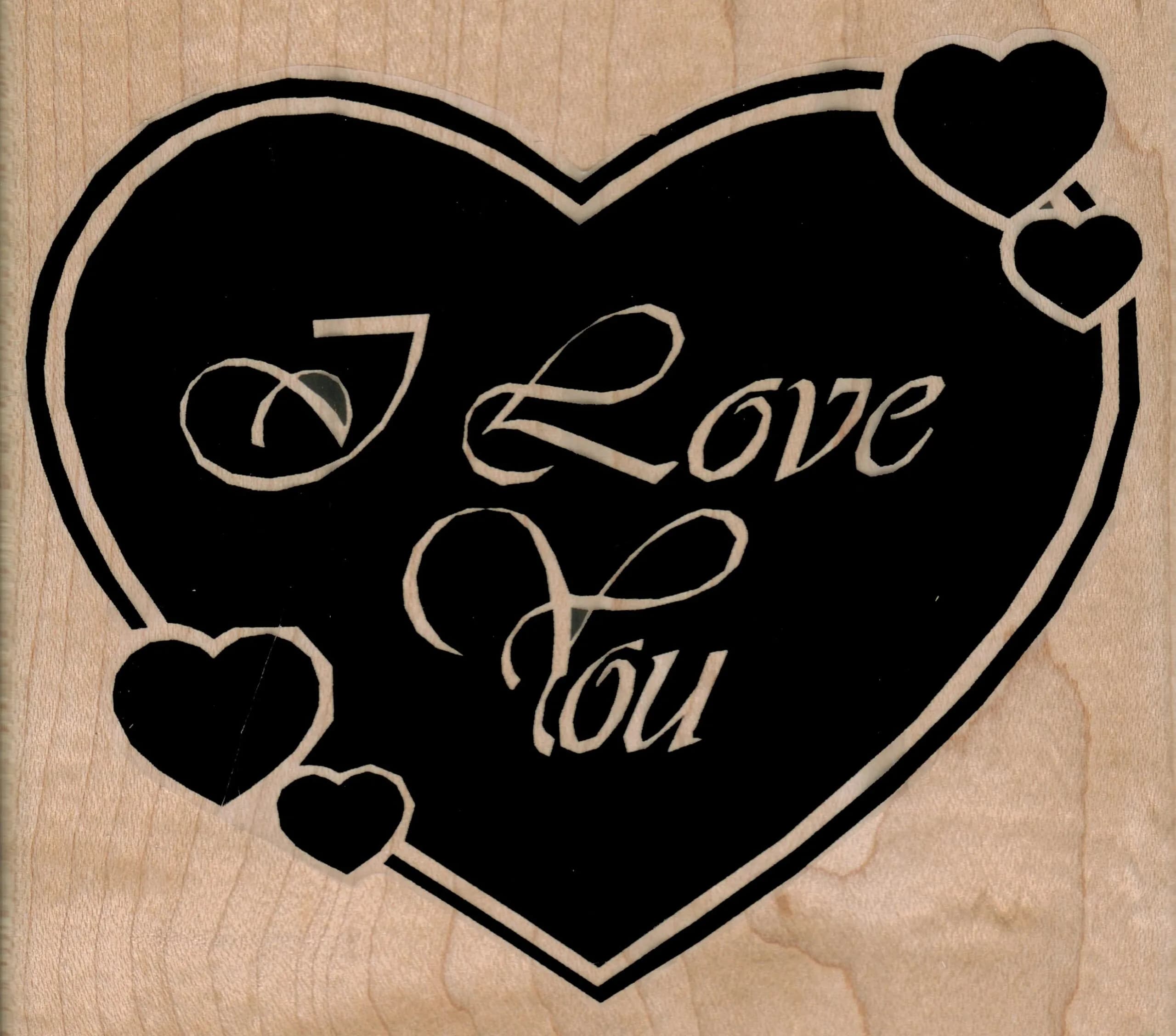 I Love You Heart 4 x 4 1/2-0