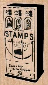 Postage Dispenser/Small 1 3/4 x 3-0