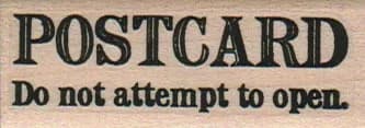 Postcard Do Not Attempt 1 x 2 1/4-0