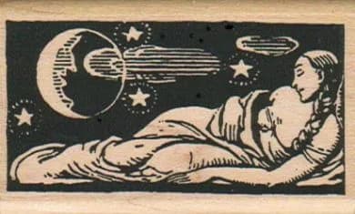 Sleeping Lady Moon 1 3/4 x 2 3/4-0