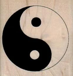 Ying & Yang 1 3/4 x 1 3/4-0