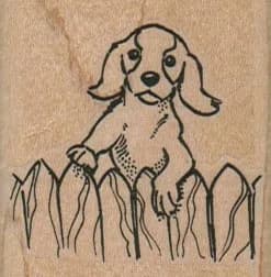 Dog On Fence 1 3/4 x 1 3/4-0
