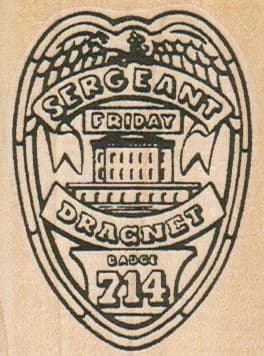 Dragnet Badge 2 x 2 1/2-0
