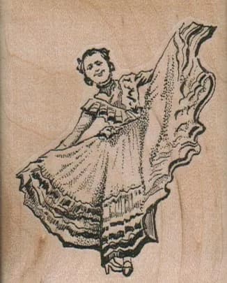 Spanish Dancer 2 1/4 x 2 3/4-0