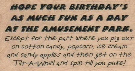Hope Your Birthday's 1 3/4 x 3-0