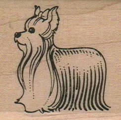 Yorkie Dog 1 3/4 x 1 3/4-0