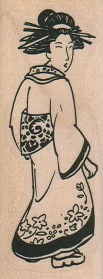Geisha Looking Back 1 1/2 x 3 3/4-0