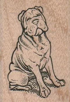 Sitting Sharpei 1 3/4 x 2 1/2-0