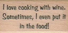 I Love Cooking With Wine 1 x 1 3/4-0