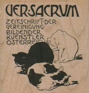 Ver-Sacrum Cats 2 1/4 x 2 1/4-0