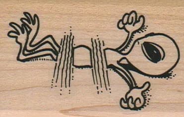 Run Over Alien 1 3/4 x 2 1/2-0